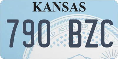 KS license plate 790BZC