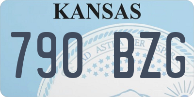 KS license plate 790BZG