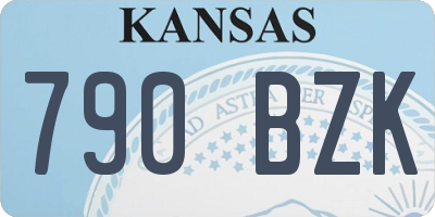 KS license plate 790BZK