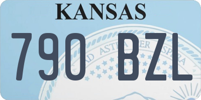 KS license plate 790BZL