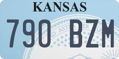 KS license plate 790BZM