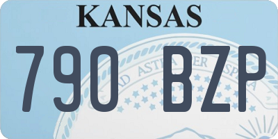 KS license plate 790BZP