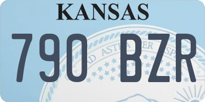 KS license plate 790BZR