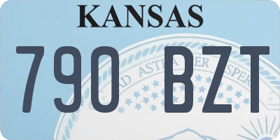 KS license plate 790BZT