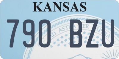 KS license plate 790BZU