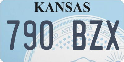 KS license plate 790BZX