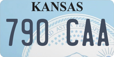 KS license plate 790CAA