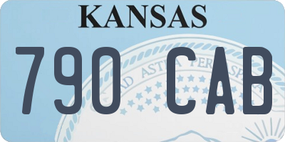 KS license plate 790CAB