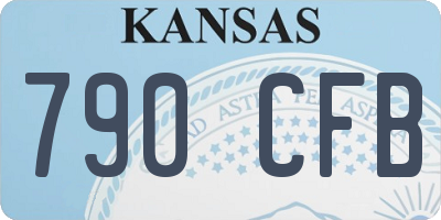 KS license plate 790CFB
