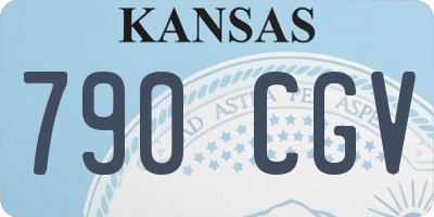 KS license plate 790CGV
