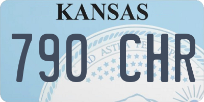 KS license plate 790CHR