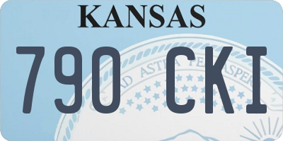KS license plate 790CKI
