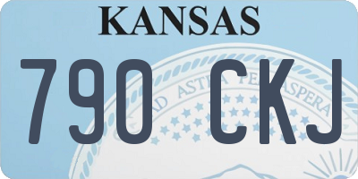 KS license plate 790CKJ