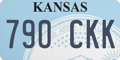KS license plate 790CKK