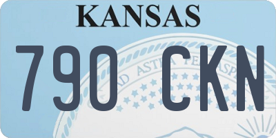 KS license plate 790CKN