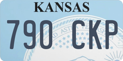 KS license plate 790CKP