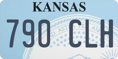 KS license plate 790CLH