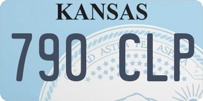 KS license plate 790CLP