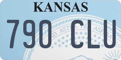 KS license plate 790CLU