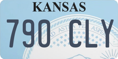 KS license plate 790CLY