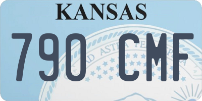 KS license plate 790CMF