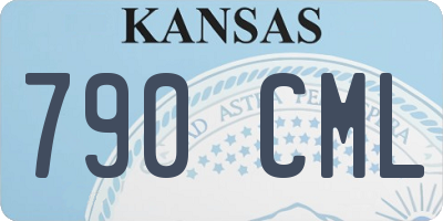KS license plate 790CML