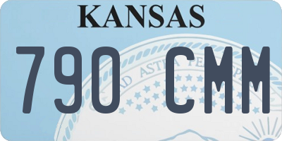 KS license plate 790CMM