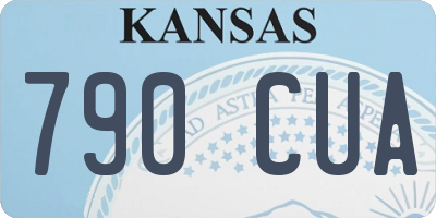 KS license plate 790CUA