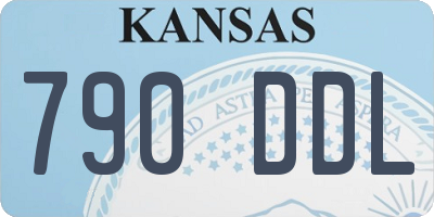 KS license plate 790DDL