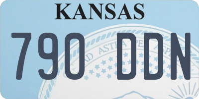 KS license plate 790DDN