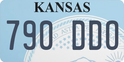 KS license plate 790DDO