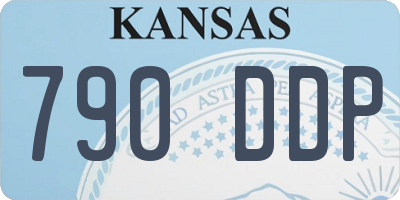 KS license plate 790DDP