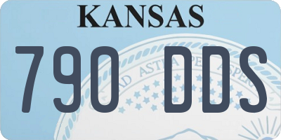 KS license plate 790DDS