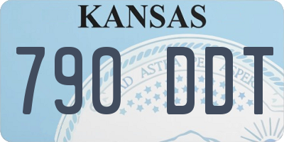 KS license plate 790DDT