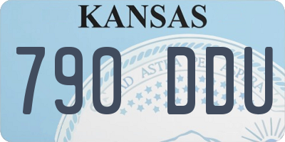 KS license plate 790DDU