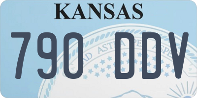KS license plate 790DDV
