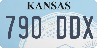 KS license plate 790DDX