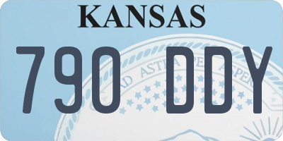 KS license plate 790DDY