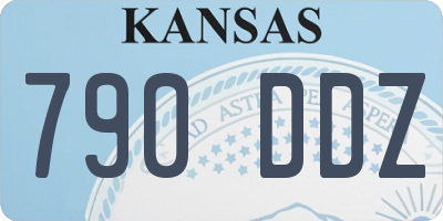 KS license plate 790DDZ