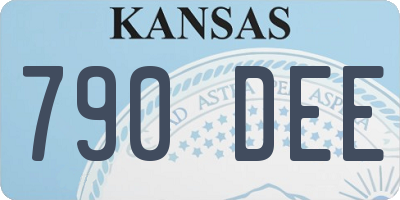 KS license plate 790DEE
