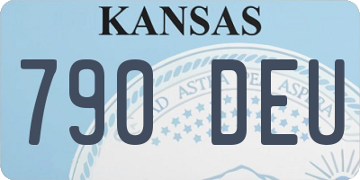KS license plate 790DEU