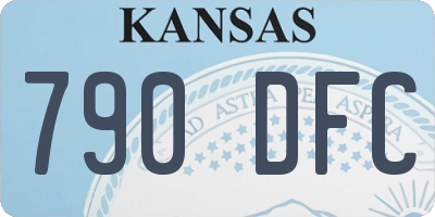 KS license plate 790DFC