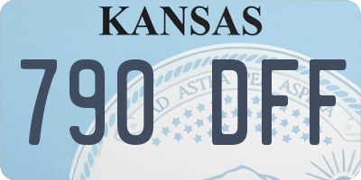 KS license plate 790DFF