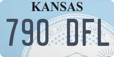 KS license plate 790DFL