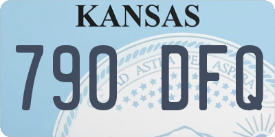 KS license plate 790DFQ