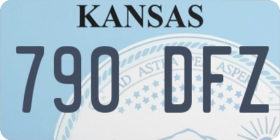 KS license plate 790DFZ