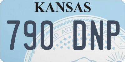 KS license plate 790DNP