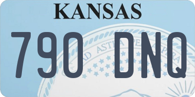 KS license plate 790DNQ
