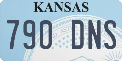 KS license plate 790DNS