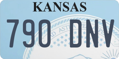 KS license plate 790DNV